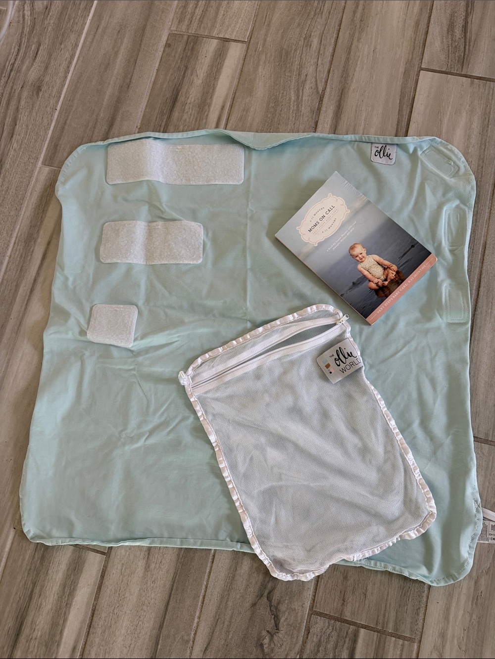 Olli Ella Light Blue Portable Baby Changing Pad